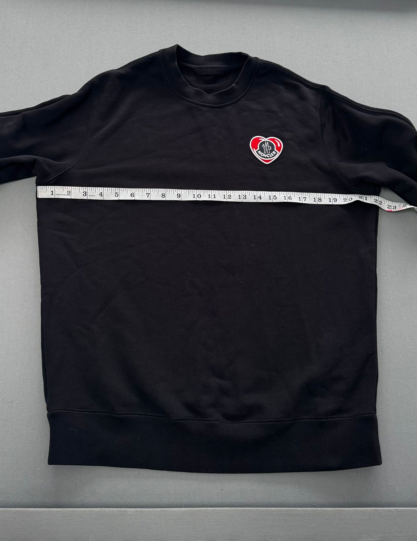 Moncler Logo-appliqué cotton sweatshirt - Size: Medium (22''ptp)