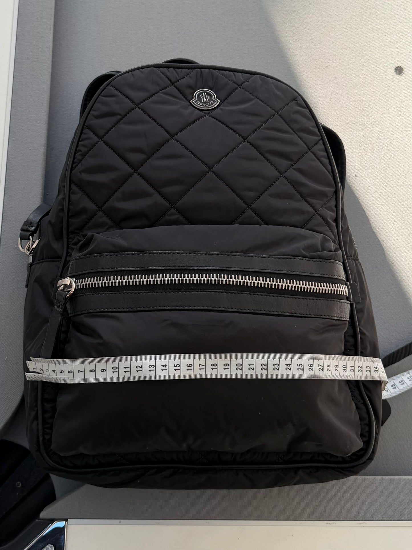 Moncler Gigi Nylon Quilted Black Backpack