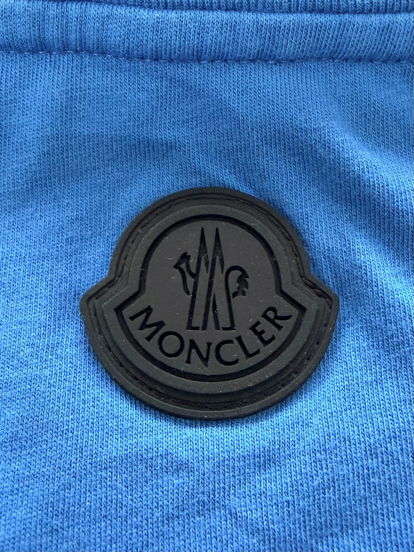 Moncler Blue Reflective T.Shirt - Size: XL (23.5''ptp)