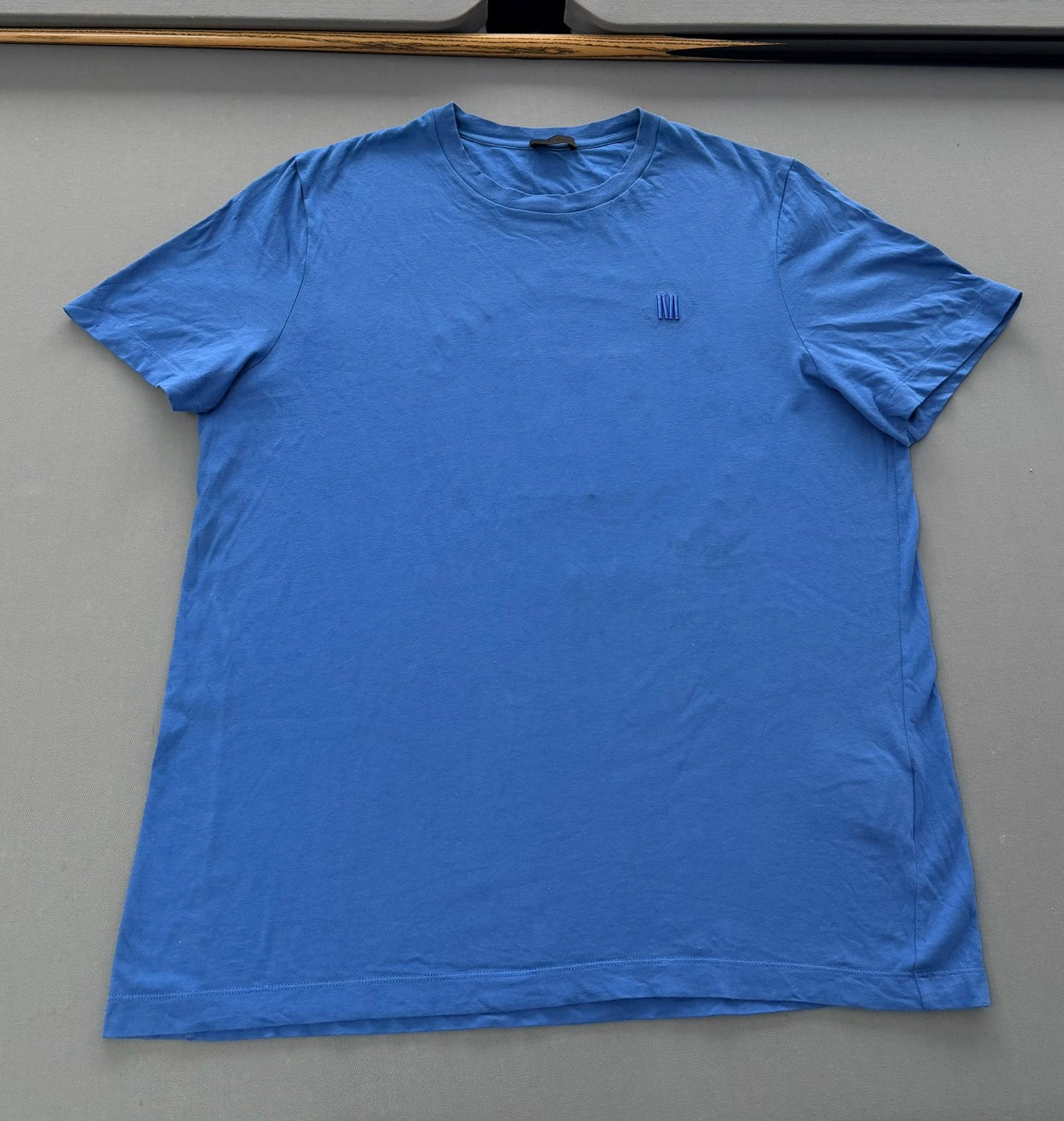 Moncler Blue Reflective T.Shirt - Size: XL (23.5''ptp)