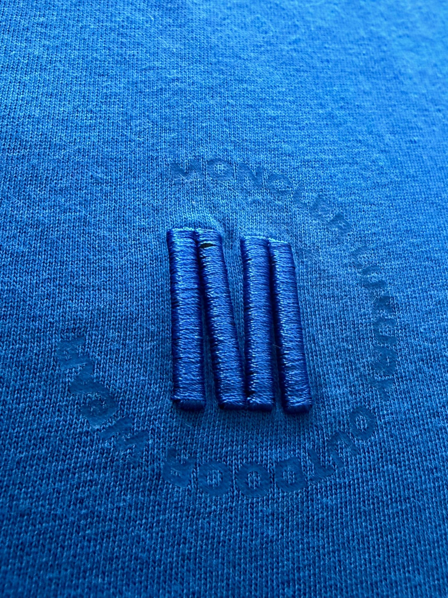 Moncler Blue Reflective T.Shirt - Size: XL (23.5''ptp)