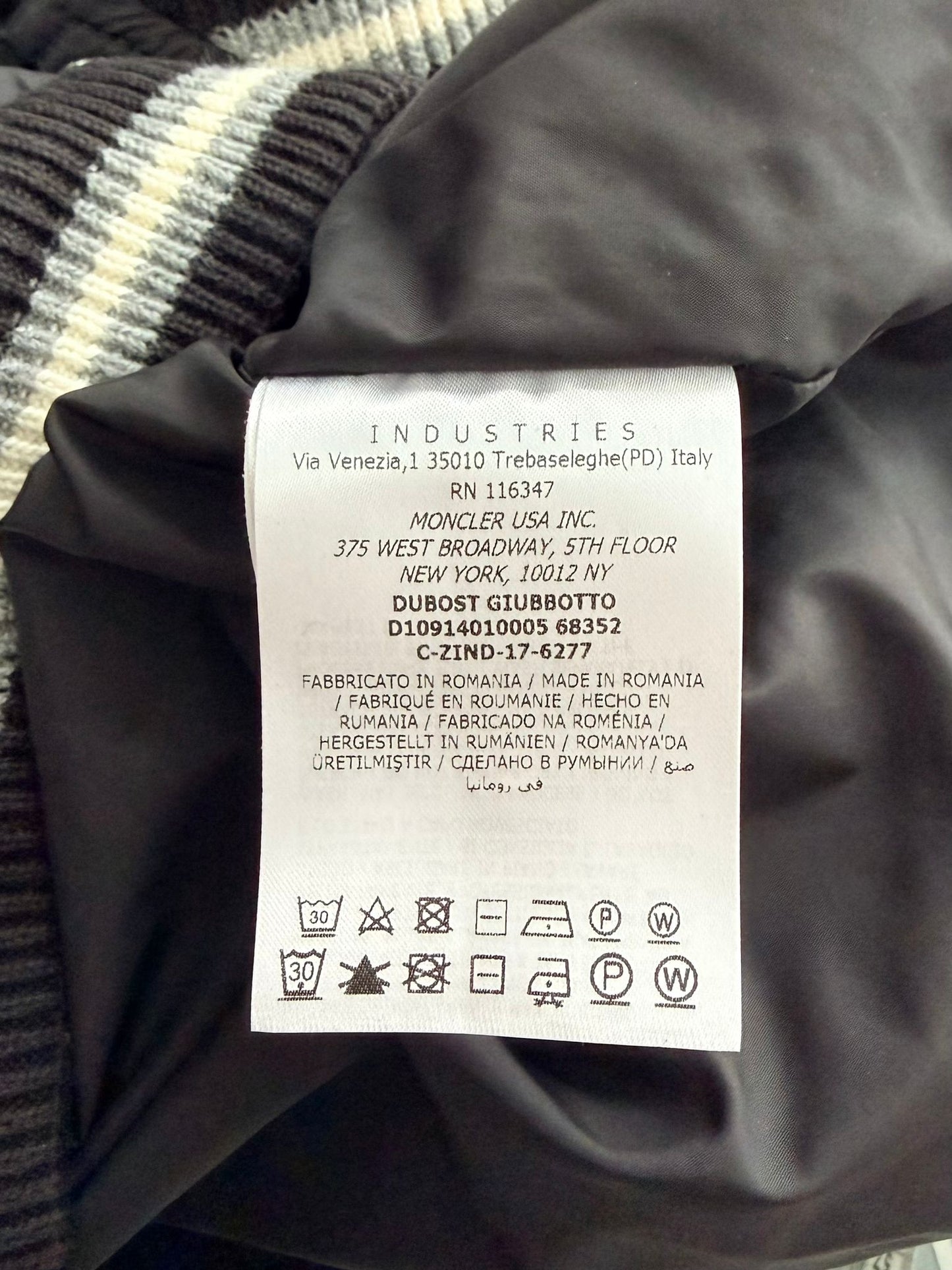 Moncler Black Dubost Jacket - Size 3 (23''ptp)