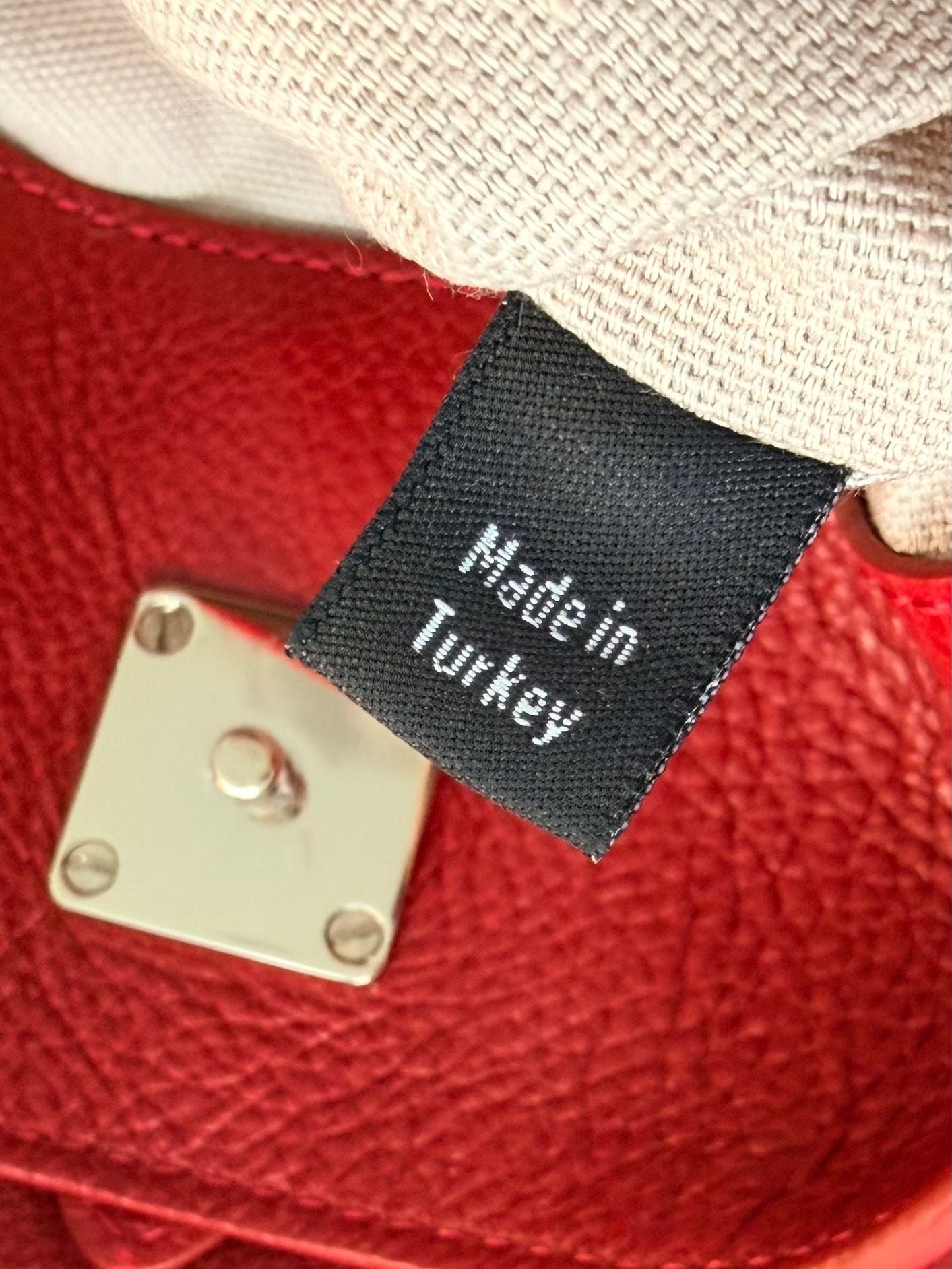 Mulberry Poppy Red Tessie Clutch With Gold Hardware