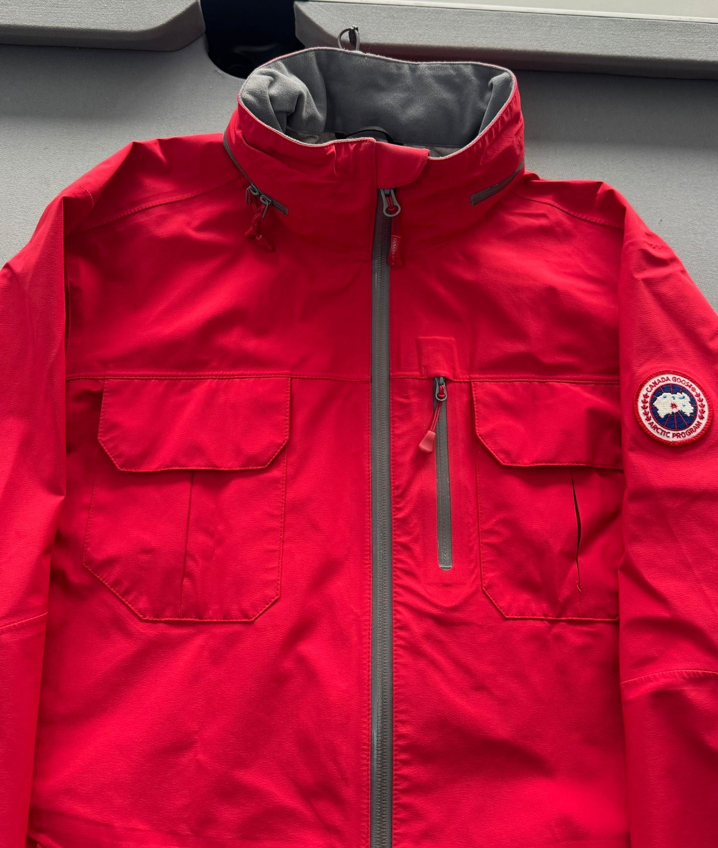 Canada Goose Red Moraine Shell Jacket - Size: Large (24.5''ptp)
