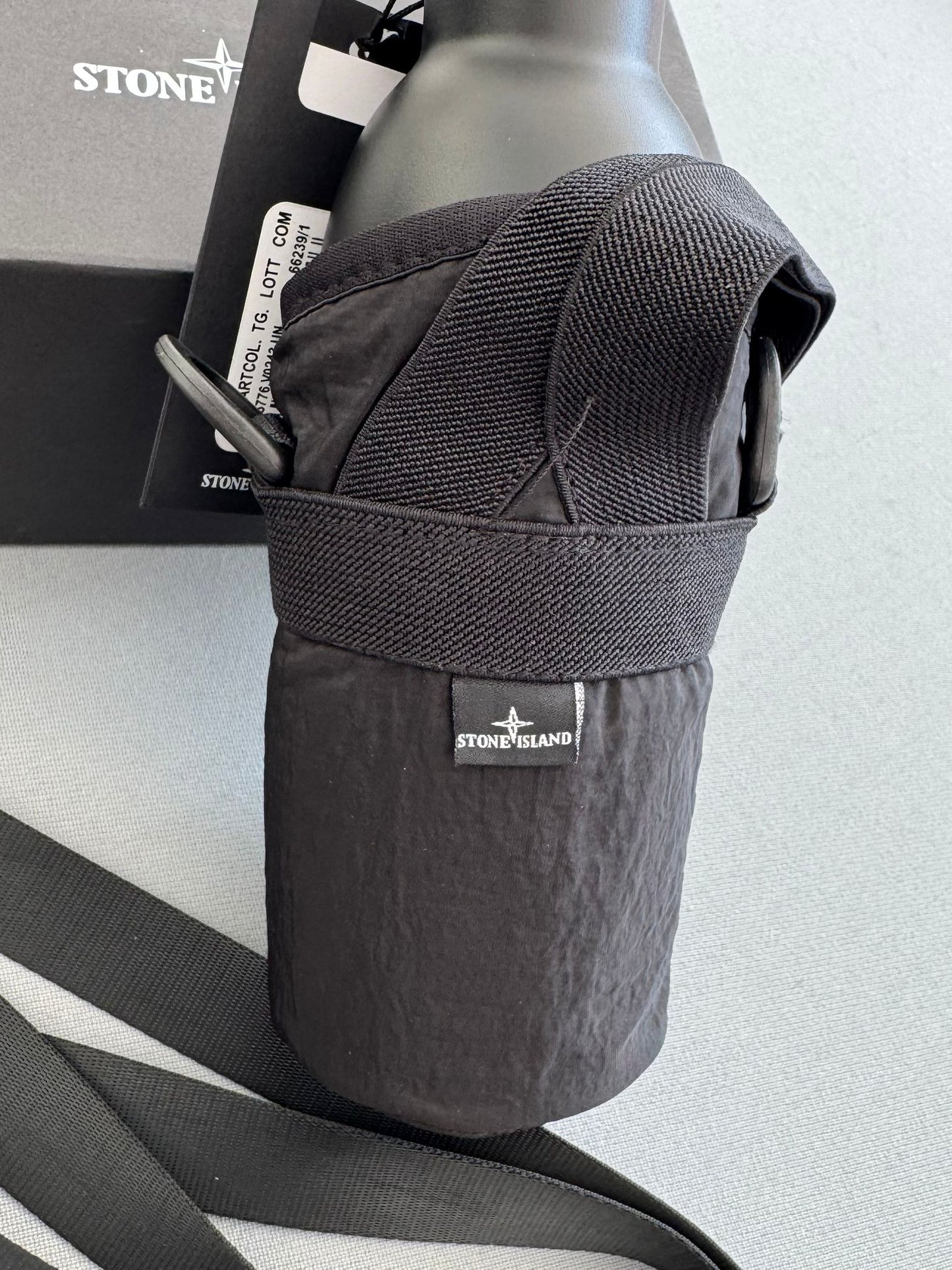 Stone Island X 24 Nylon Metal Black Stainless Steel Flask Water Bottle