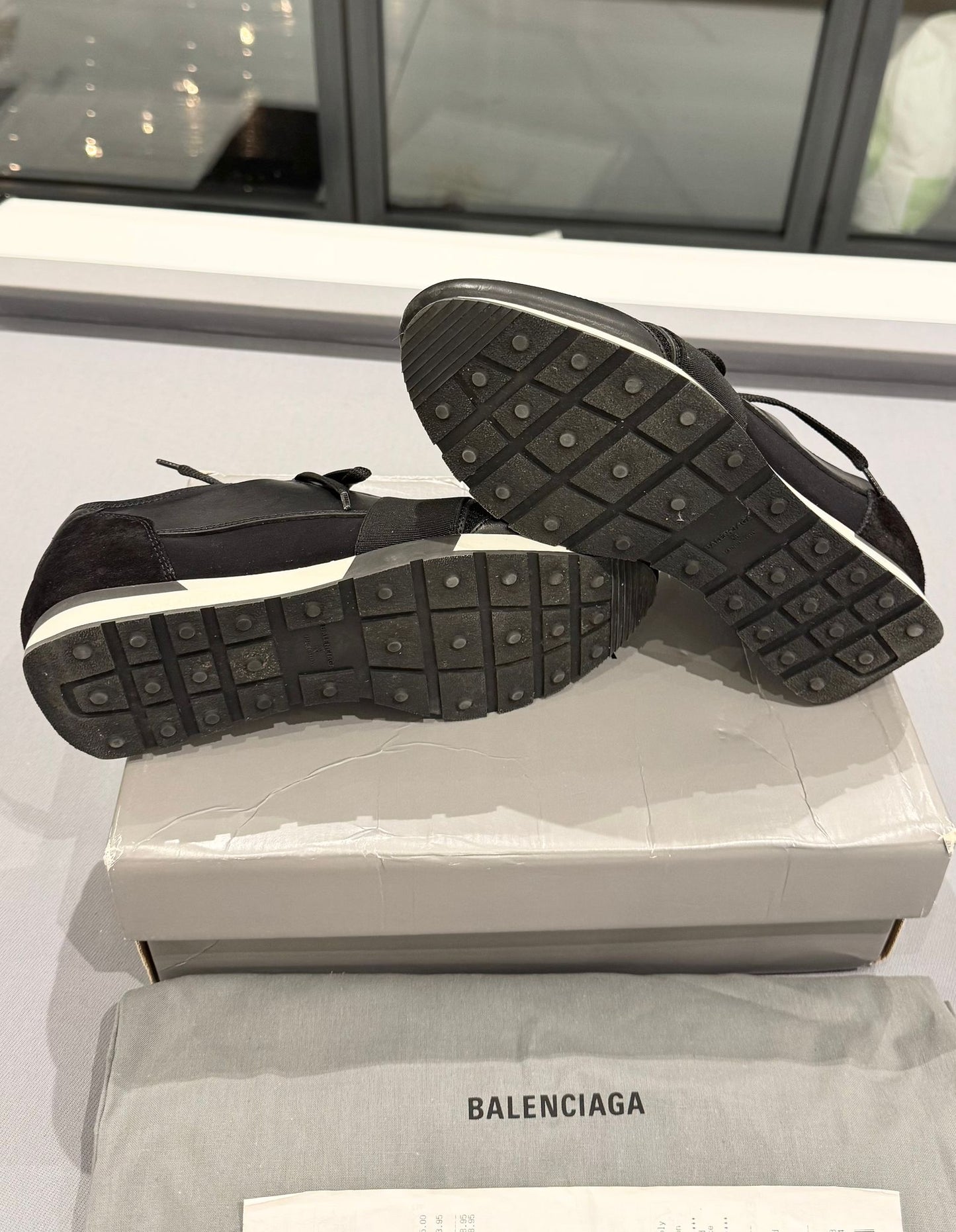 Balenciaga Black Race Runner - Size UK5 (EU38)