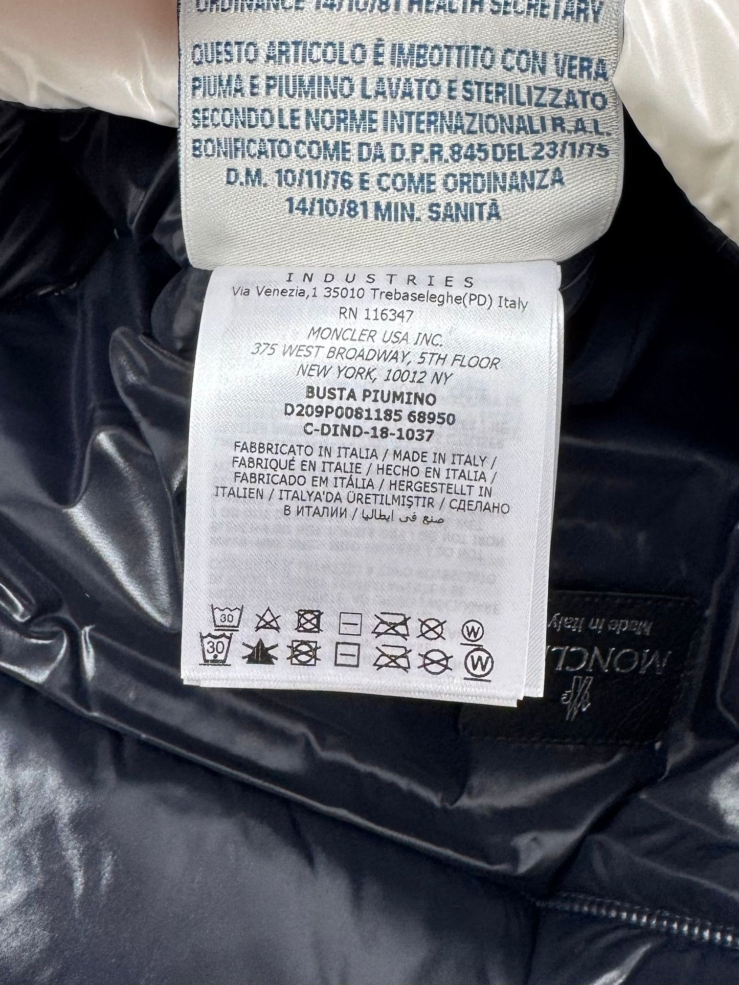 Moncler Busta Piumino Puffer Down Laptop Sleeve Case Clutch - Limited Edition