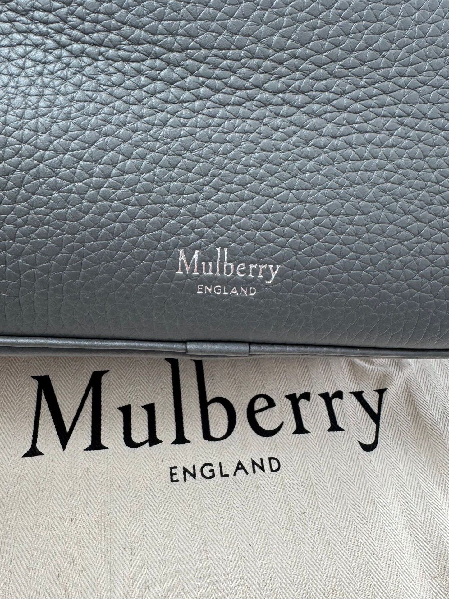 Mulberry Grey Heritage Wash Bag / Toiletry Bag