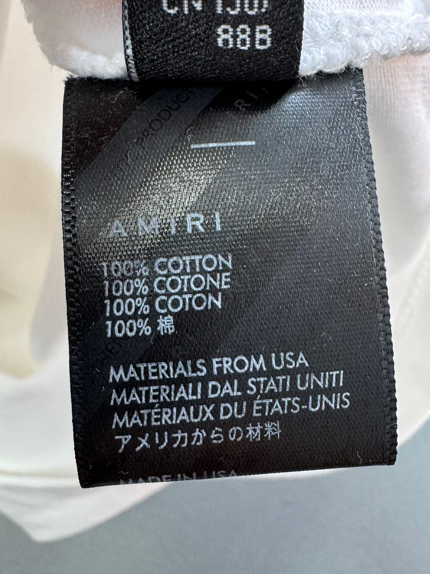 Amiri MA Drip College T Shirt - XL (23.5'' PTP)