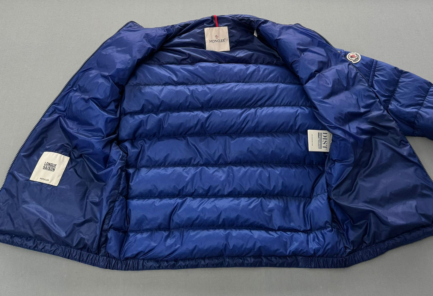 Moncler Blue Agay Down Jacket - Size 3 (22''PTP)
