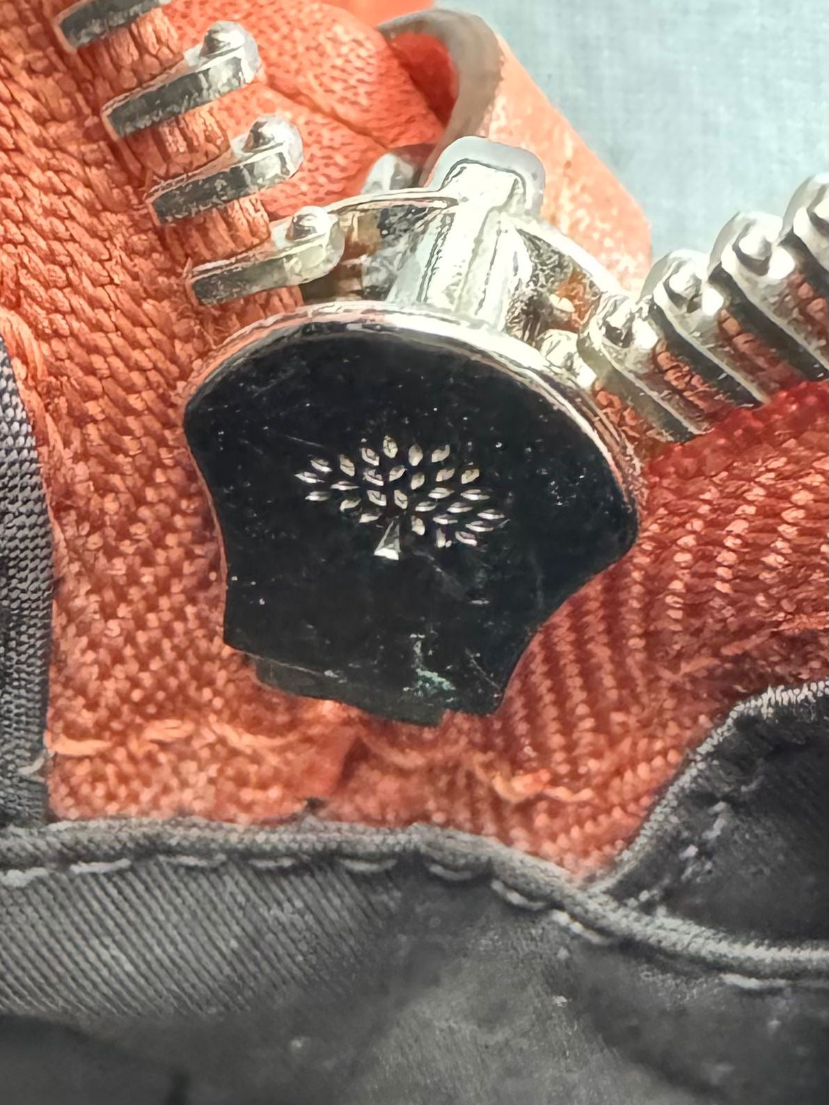 Mulberry Coral Leather Wash Bag