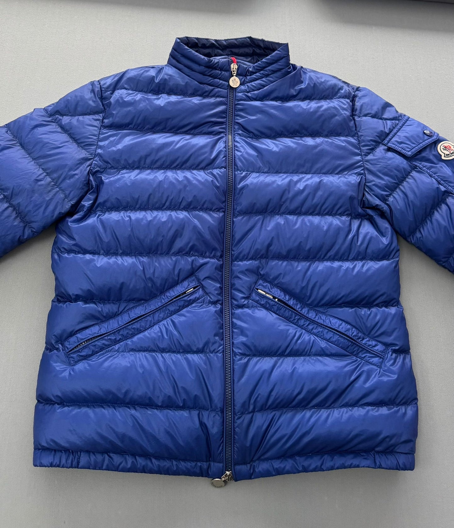 Moncler Blue Agay Down Jacket - Size 3 (22''PTP)