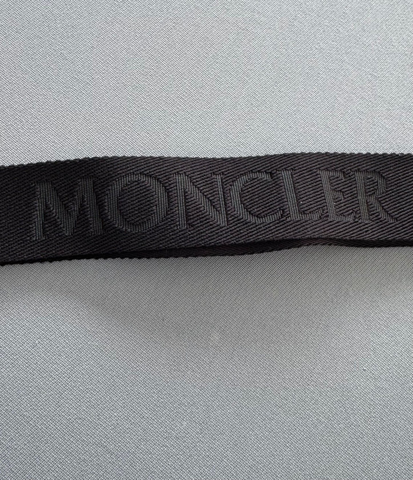 Moncler Mini Black Leather-Trimmed Crossbody Bag