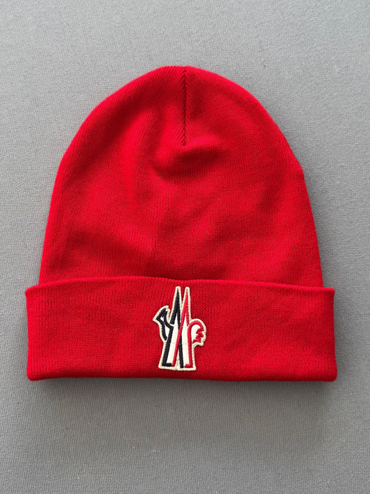 Moncler Grenoble Red Beanie Hat - Brand new - No Tags