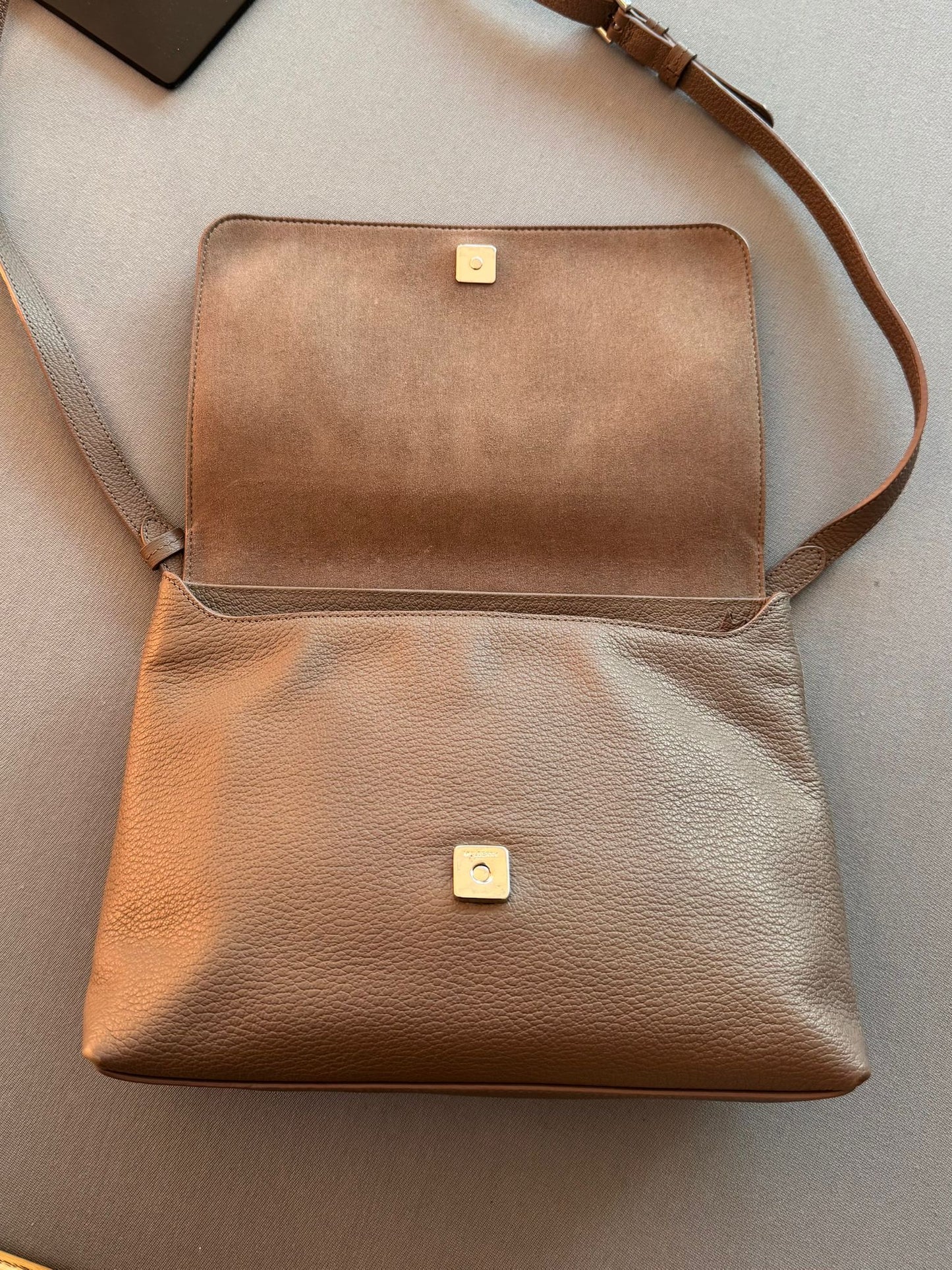 Mulberry Freya Satchel Shoulder/ Crossbody Bag In Taupe