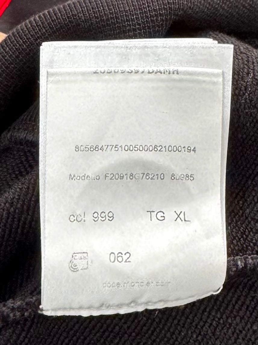 Moncler Maglia Bell Logo Black Sweater - Size: XL (24''PTP)