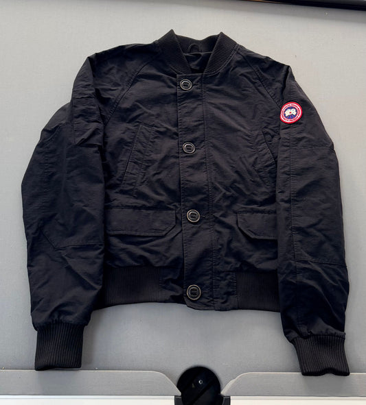 Canada Goose Men's Faber Bomber Jacket In Black Nylon - Size: Medium (22.5''ptp)