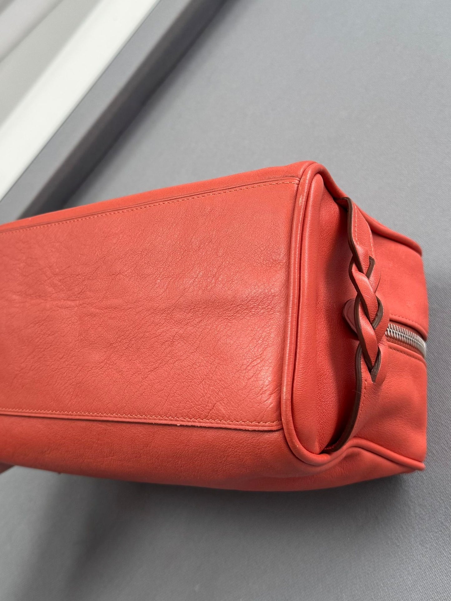 Mulberry Coral Leather Wash Bag