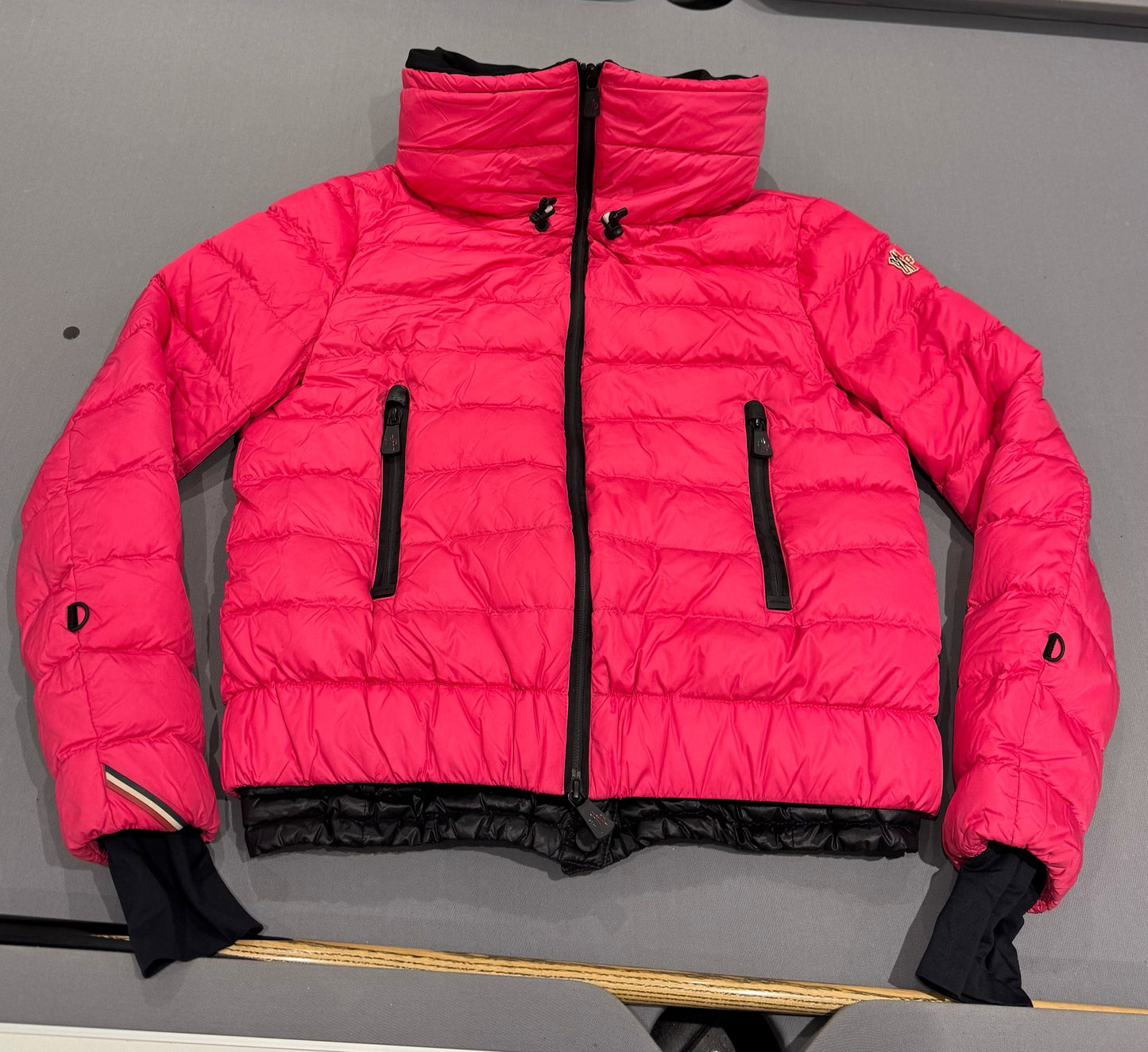 Moncler Grenoble Vonne Pink Down Jacket - Size 2 - Fits UK 10