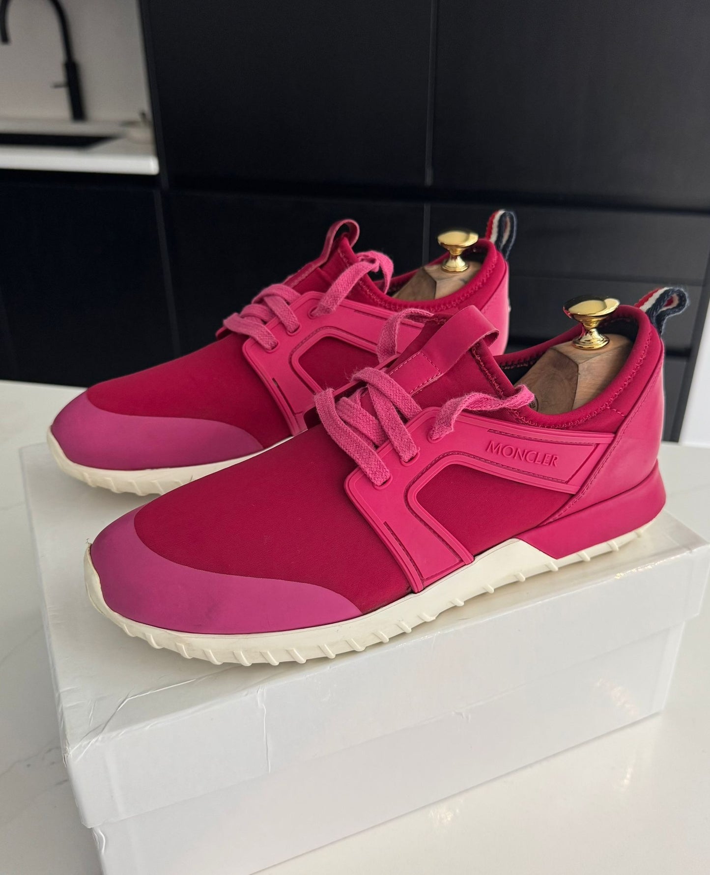 Moncler Fushia Pink Meline Scarpa Trainers - UK 6(EU 39)