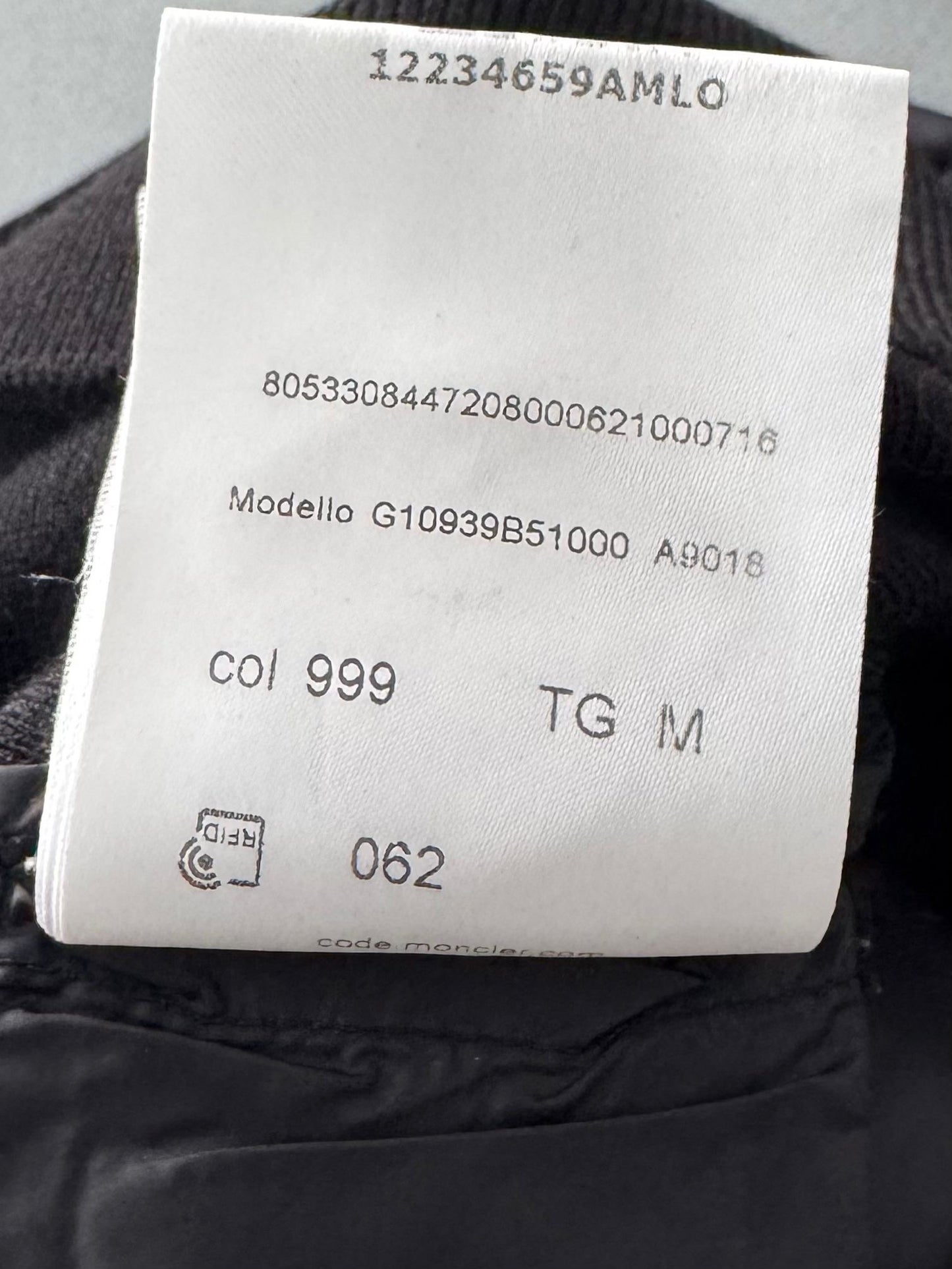 Moncler Tricot Black Cardigan- Medium Fits UK8