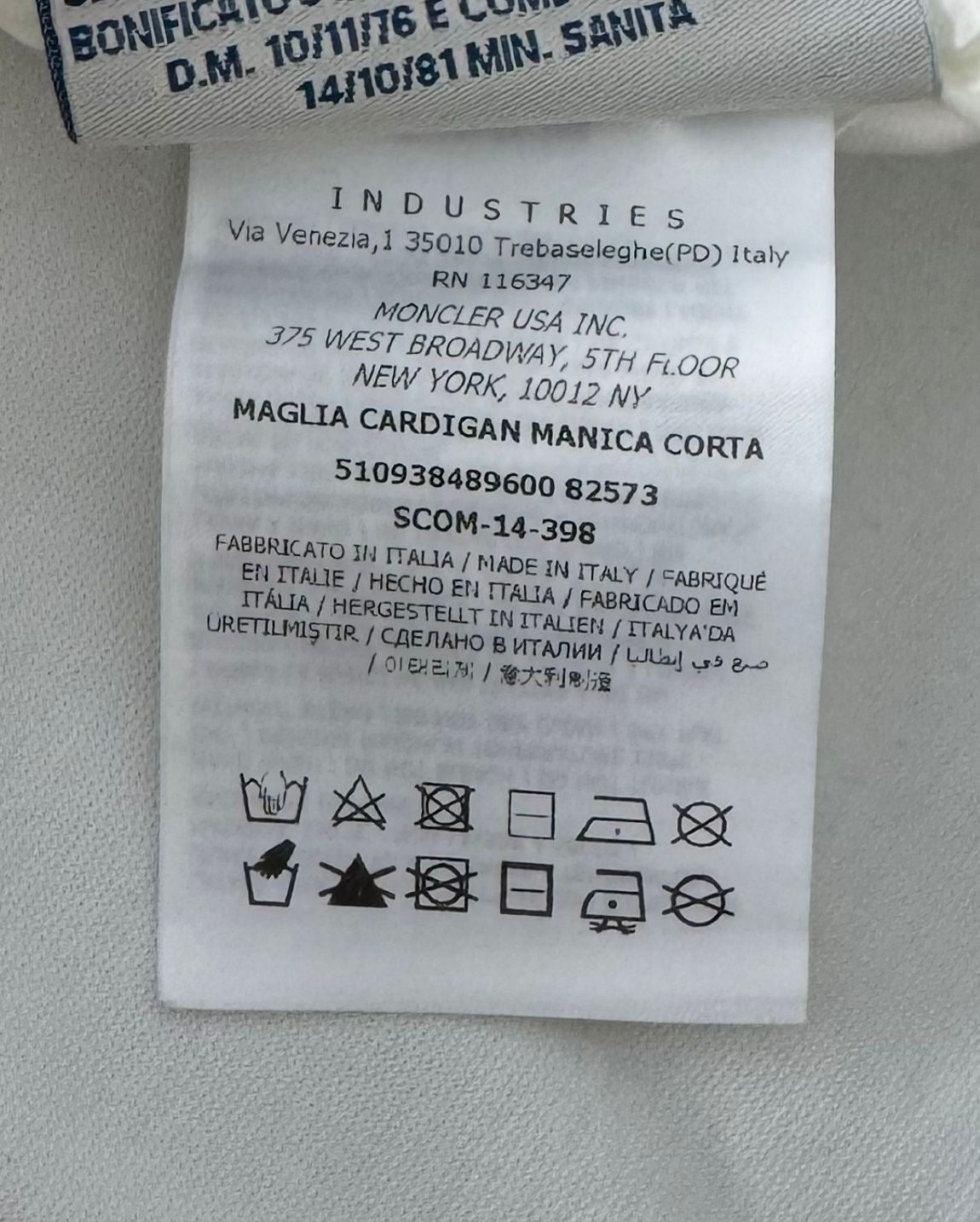 Moncler Blue Miroir Jacket - Size 4 (24” ptp)