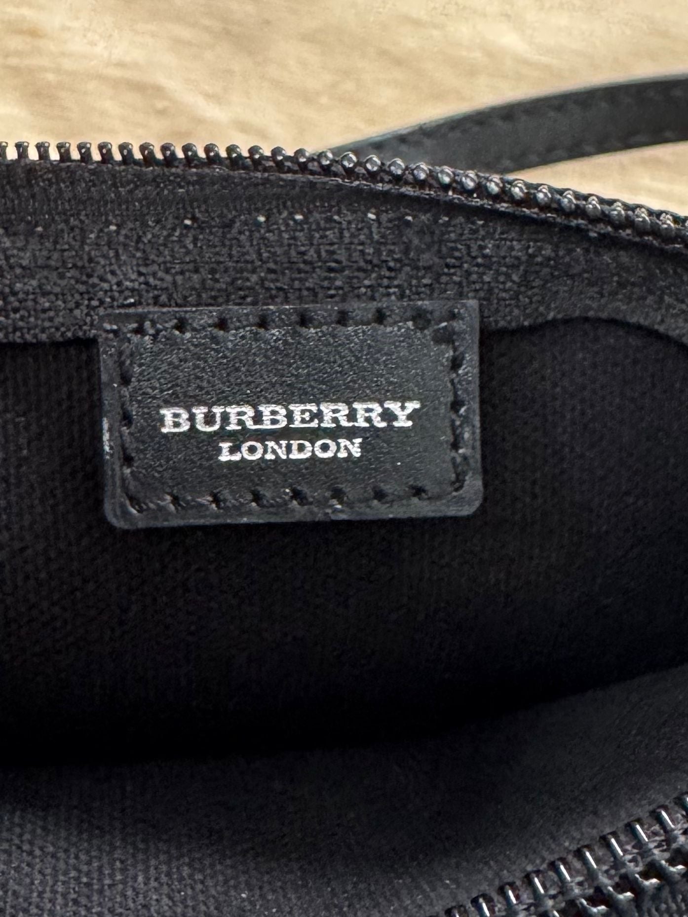 Burberry Check Mini Wristlet Pochette Bag
