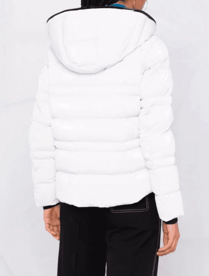 Moncler Tharon White Down Jacket – Size 5 (Fits UK 14-16)