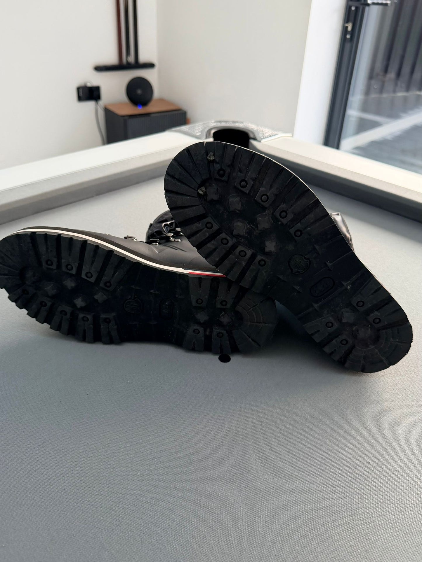 Moncler Inaya Black Hiking Ankle Boots - UK4 (EU37)