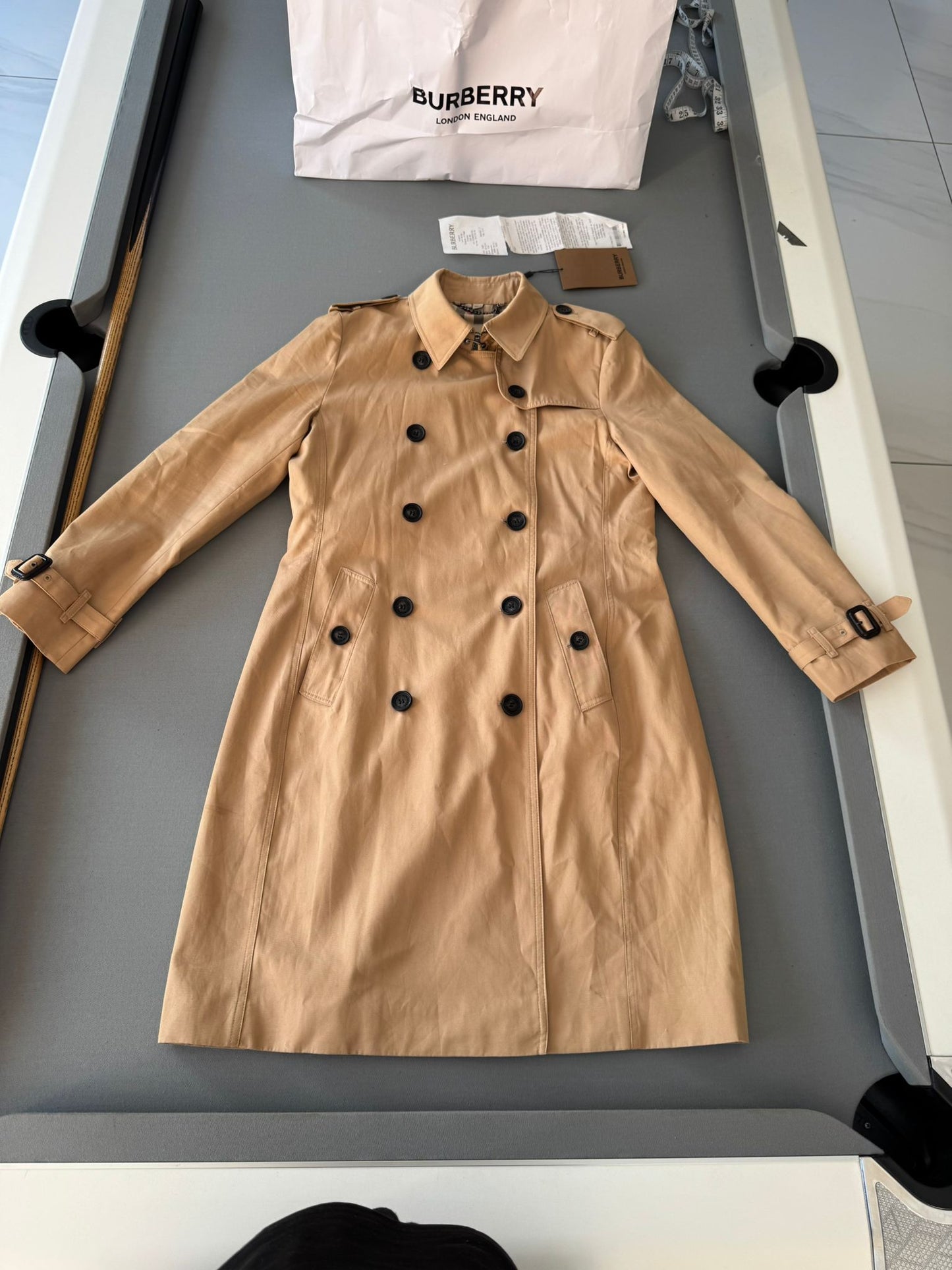 Burberry Sandringham Trench Coat - Size UK12 (20''ptp)