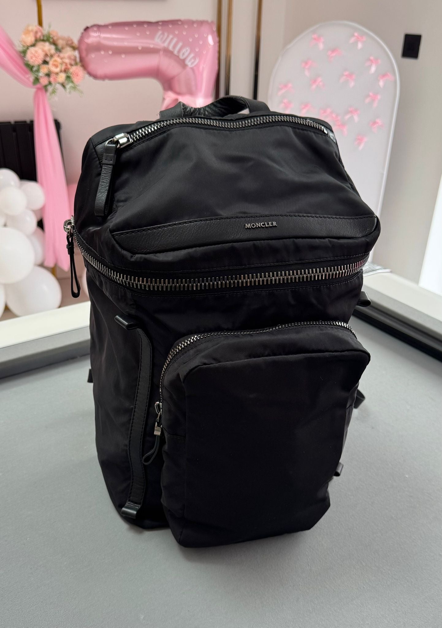 Moncler Black Yannick Backpack