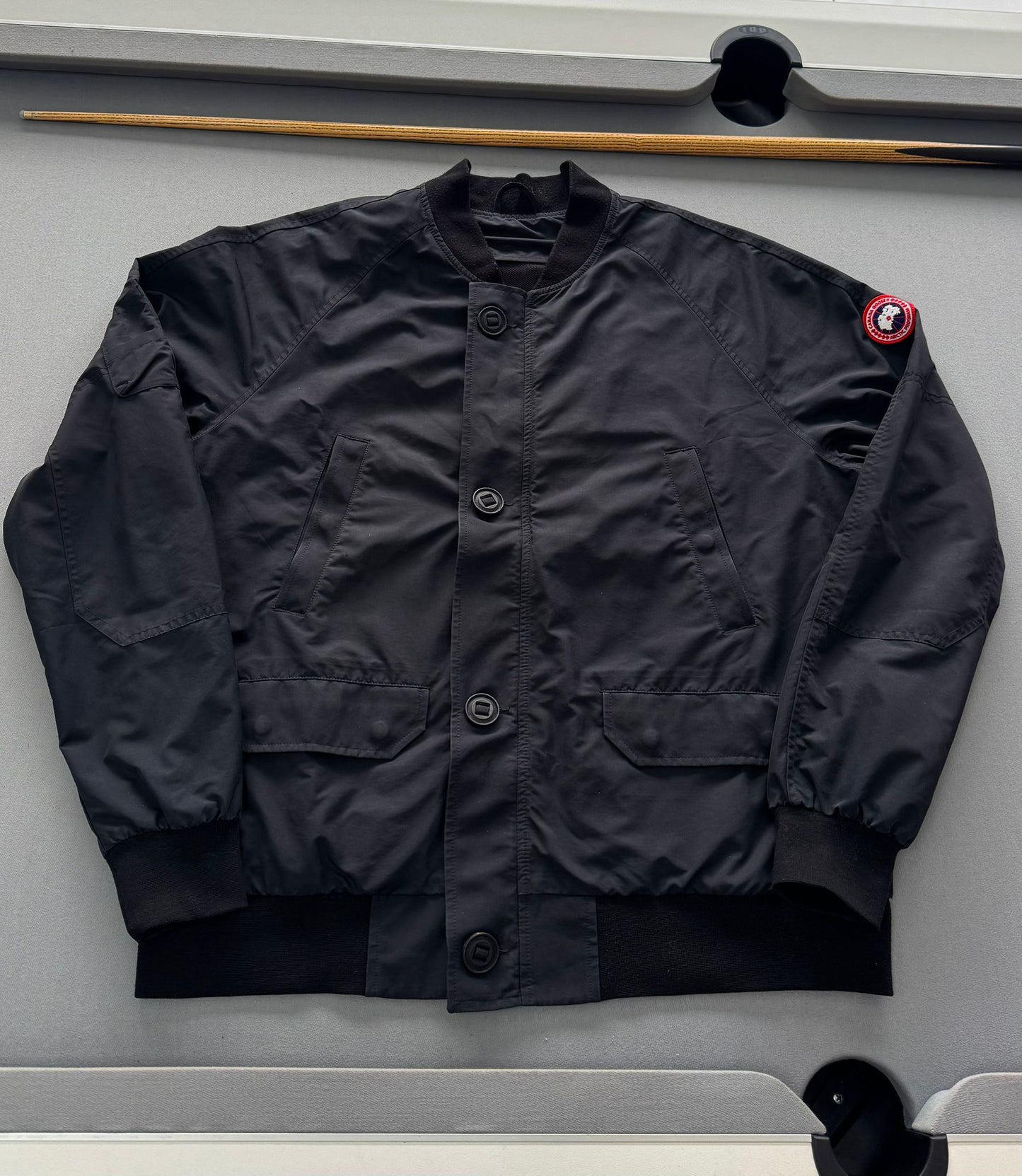 Canada Goose Faber Black Bomber Jacket - XL (26.5''ptp)