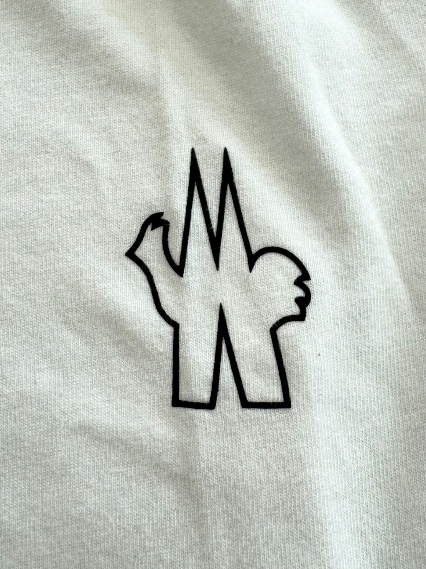 Moncler Off White Grenoble Logo Print T-Shirt - XL - 25” PTP