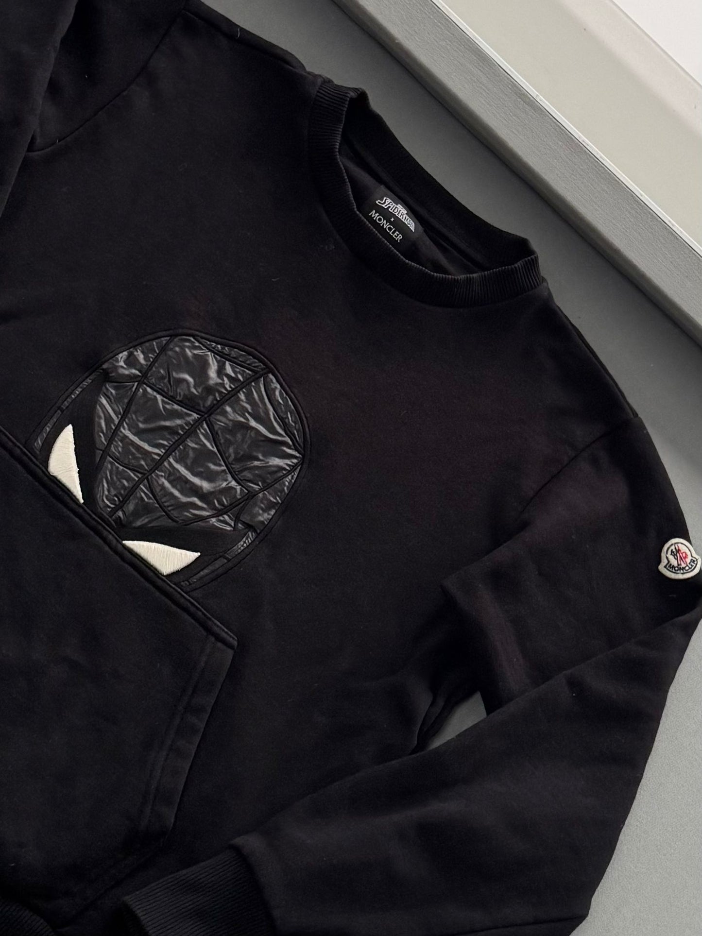 Moncler X Spiderman Black Cotton Jersey Tracksuit - Age 14 (18.5'' ptp)