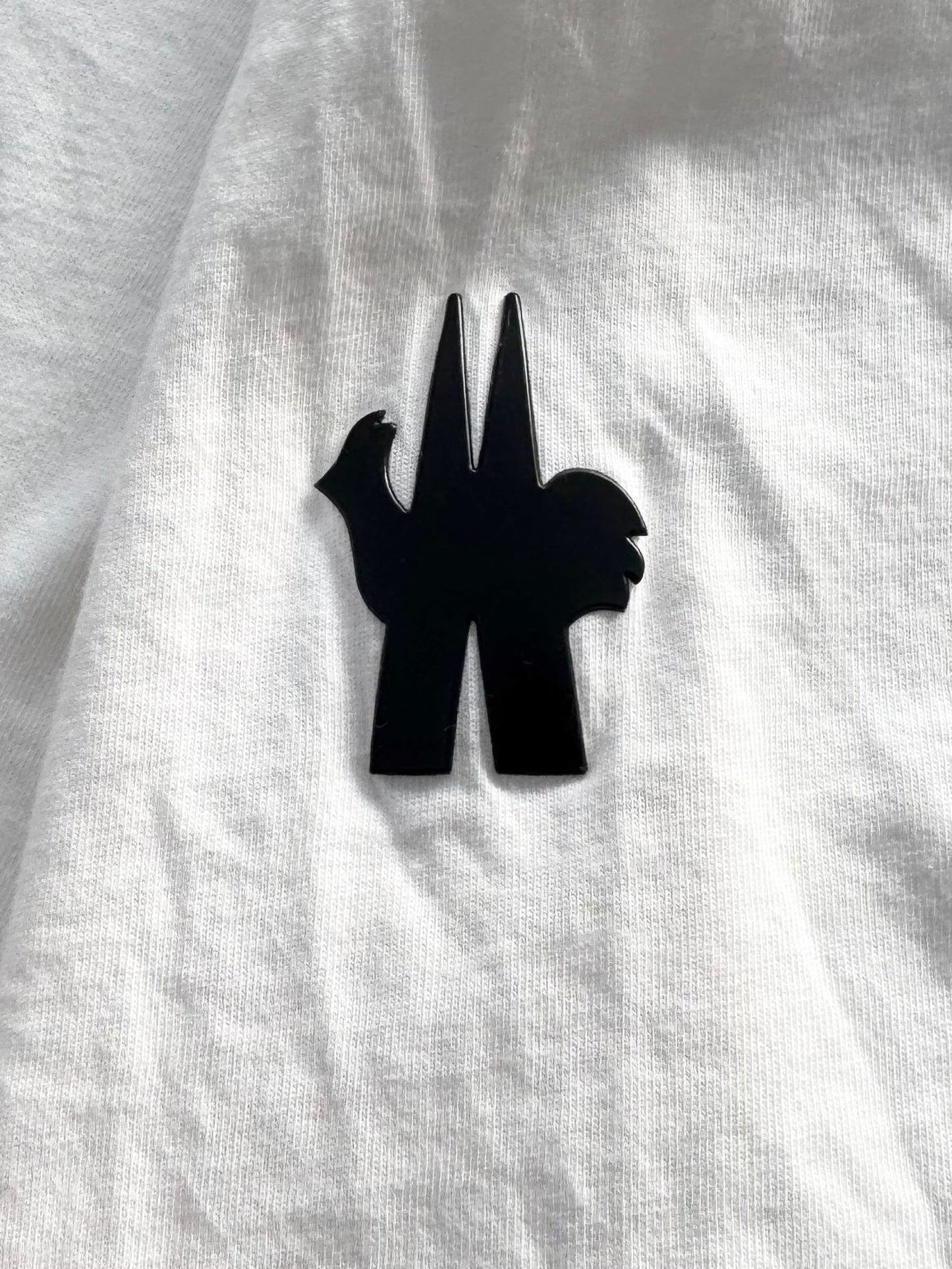 Moncler Grenoble Logo Print White T Shirt - Size: XL (23.5''PTP)