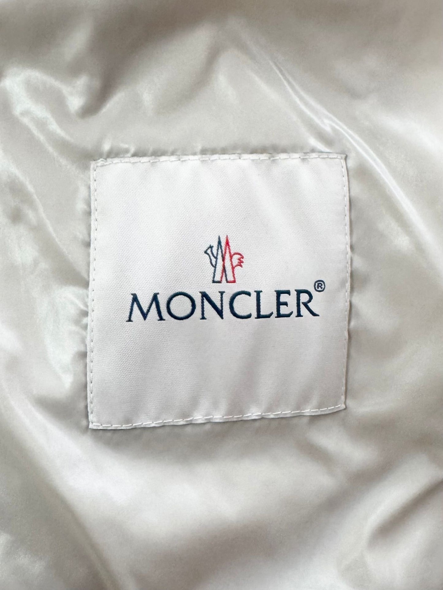 Moncler Beige Cayeux Wool Blend Down Jacket - Size 2 (UK10-12)