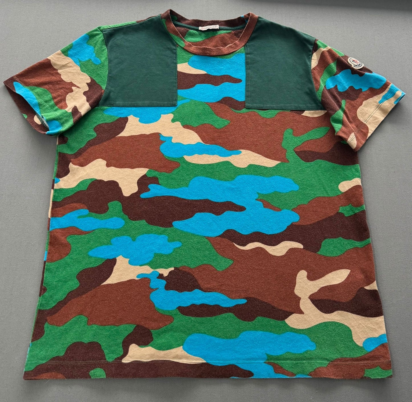 Moncler Camo T-Shirt - Medium- 22” PTP