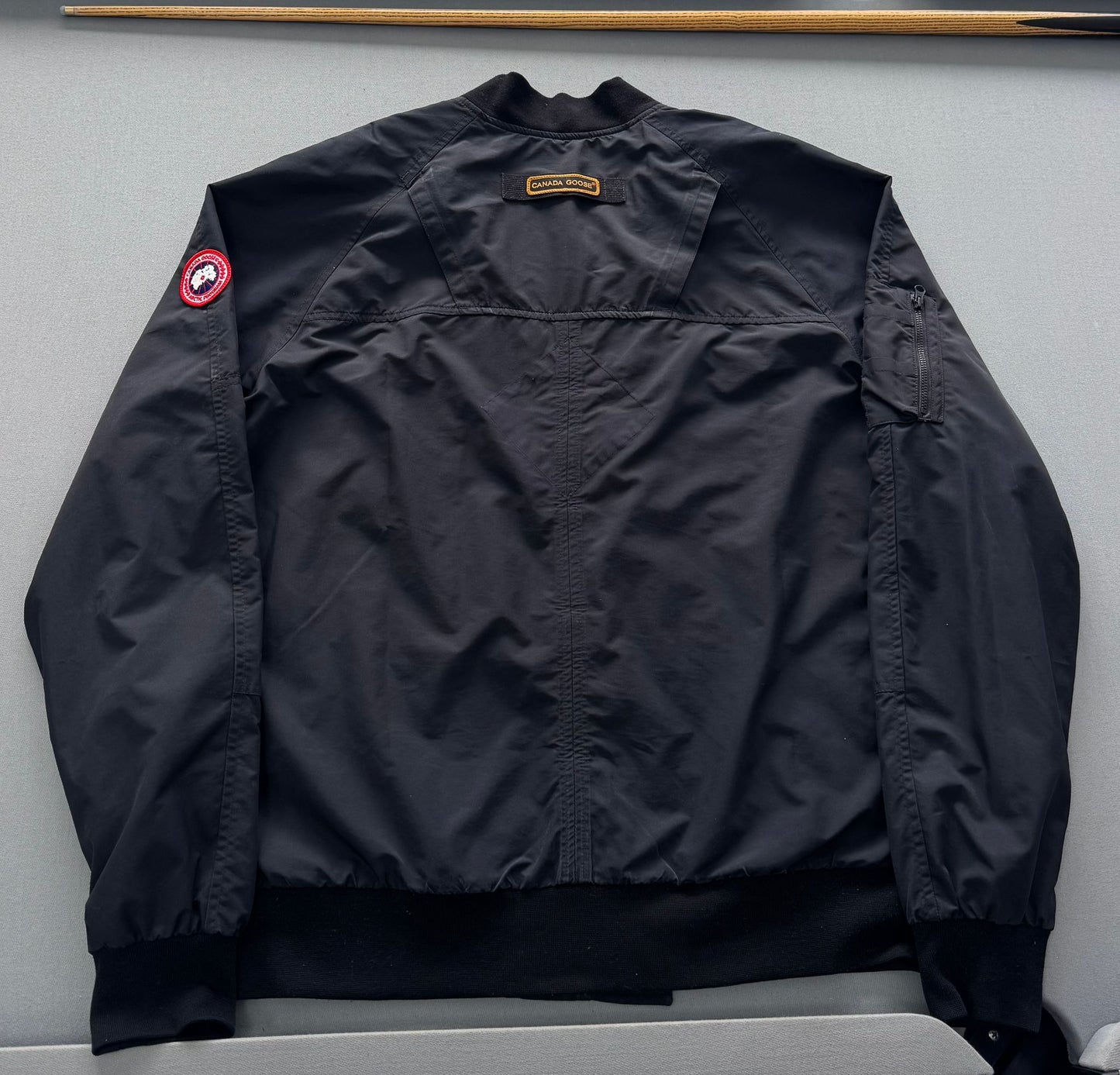 Canada Goose Faber Black Bomber Jacket - XL (26.5''ptp)