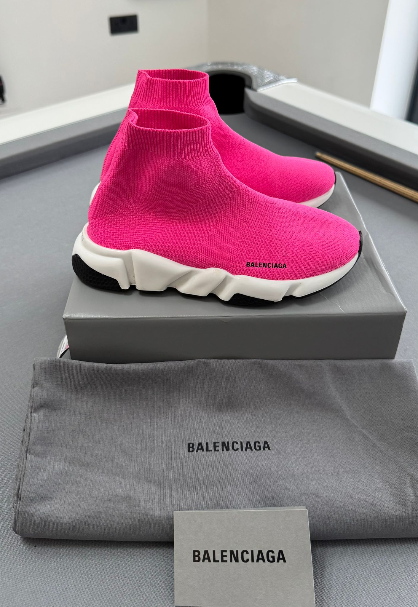 Balenciaga Speed Sock Trainers Pink Size EU 31-32  / UK 12-13