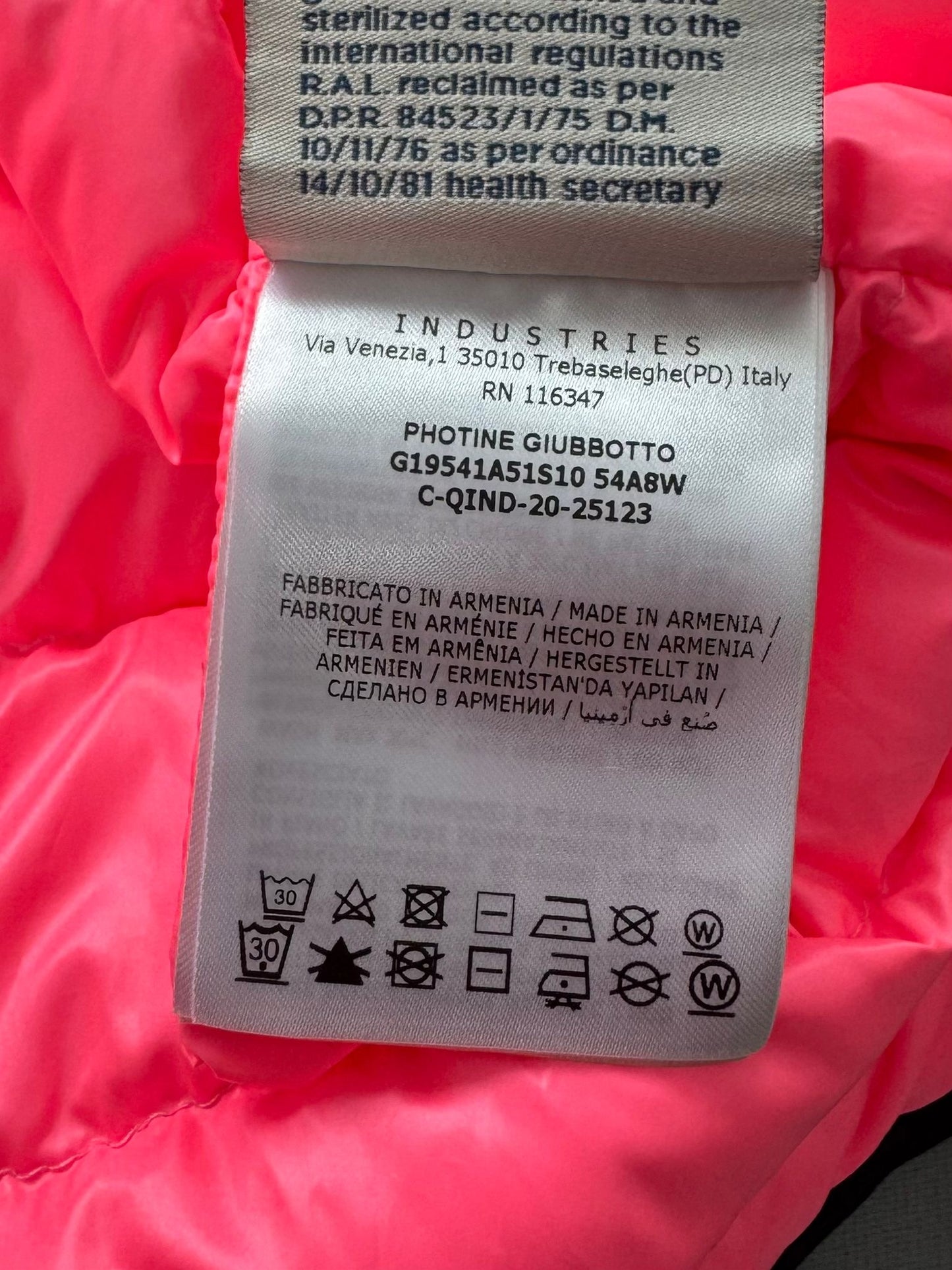 Moncler Bright Pink Photine Jacket - Age 12 (17''ptp)