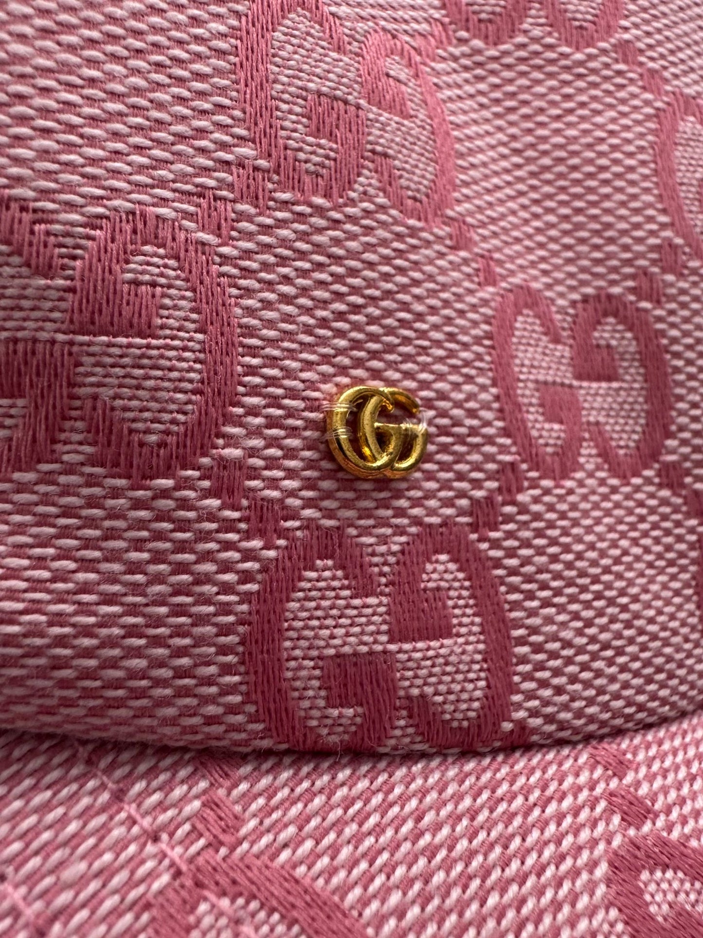 Gucci GG Pink Canvas Baseball Hat
