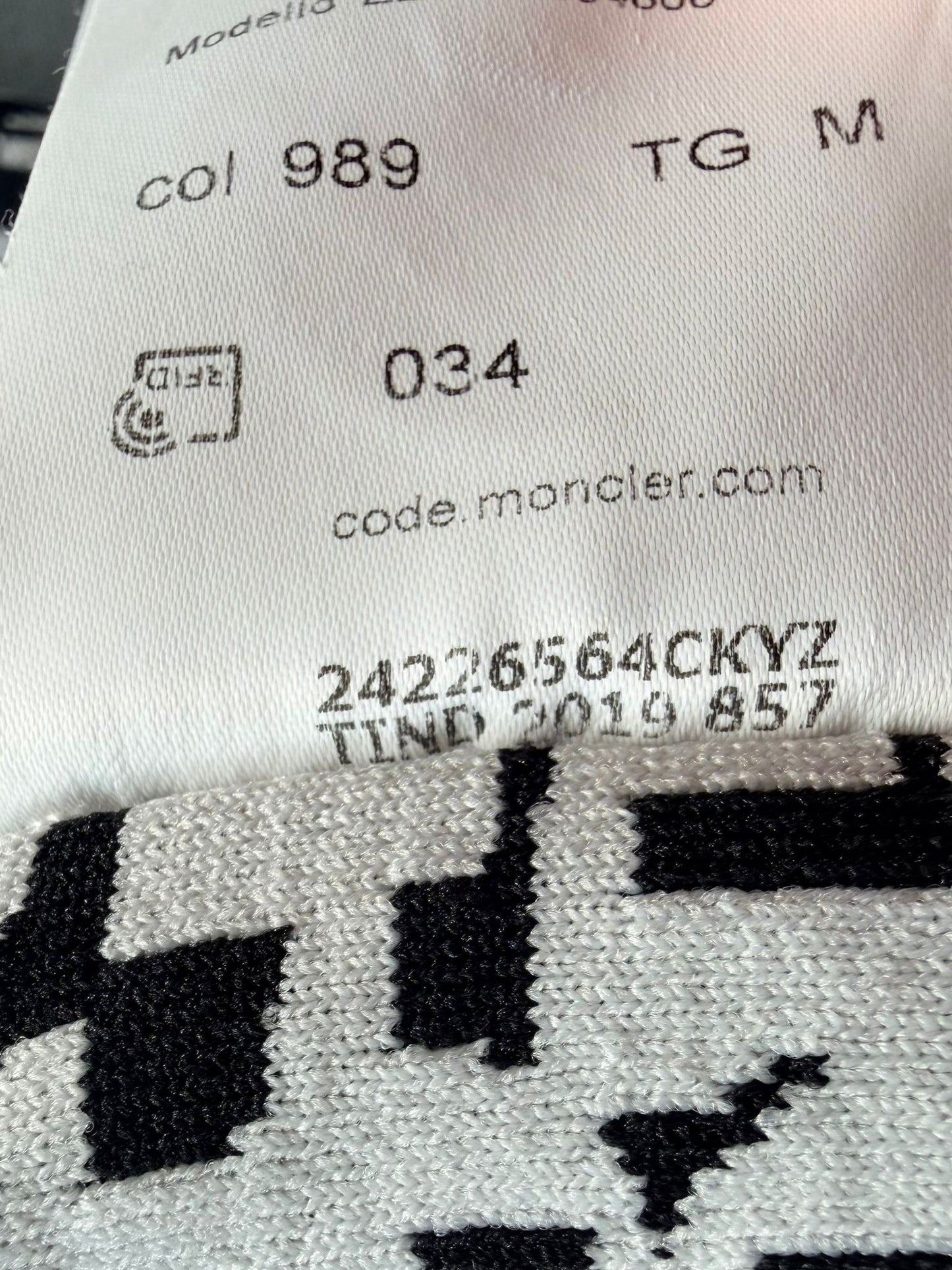 Moncler Grenoble All-Over Logo Print Tricot Hoodie - Medium (23.5''ptp)