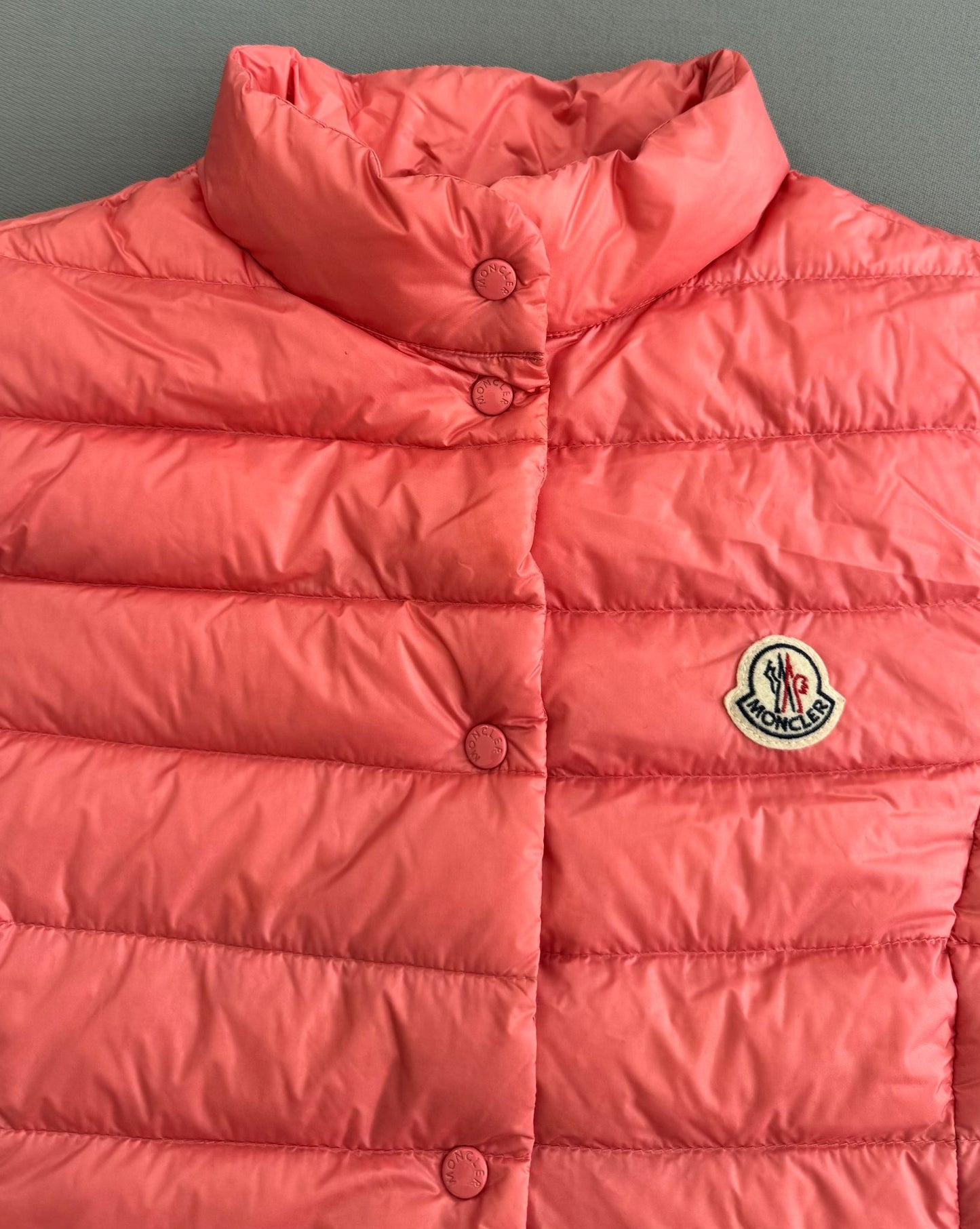 Moncler Liane Quilted Down Gilet Pink Coral - Age 14 (would also fit uk6)