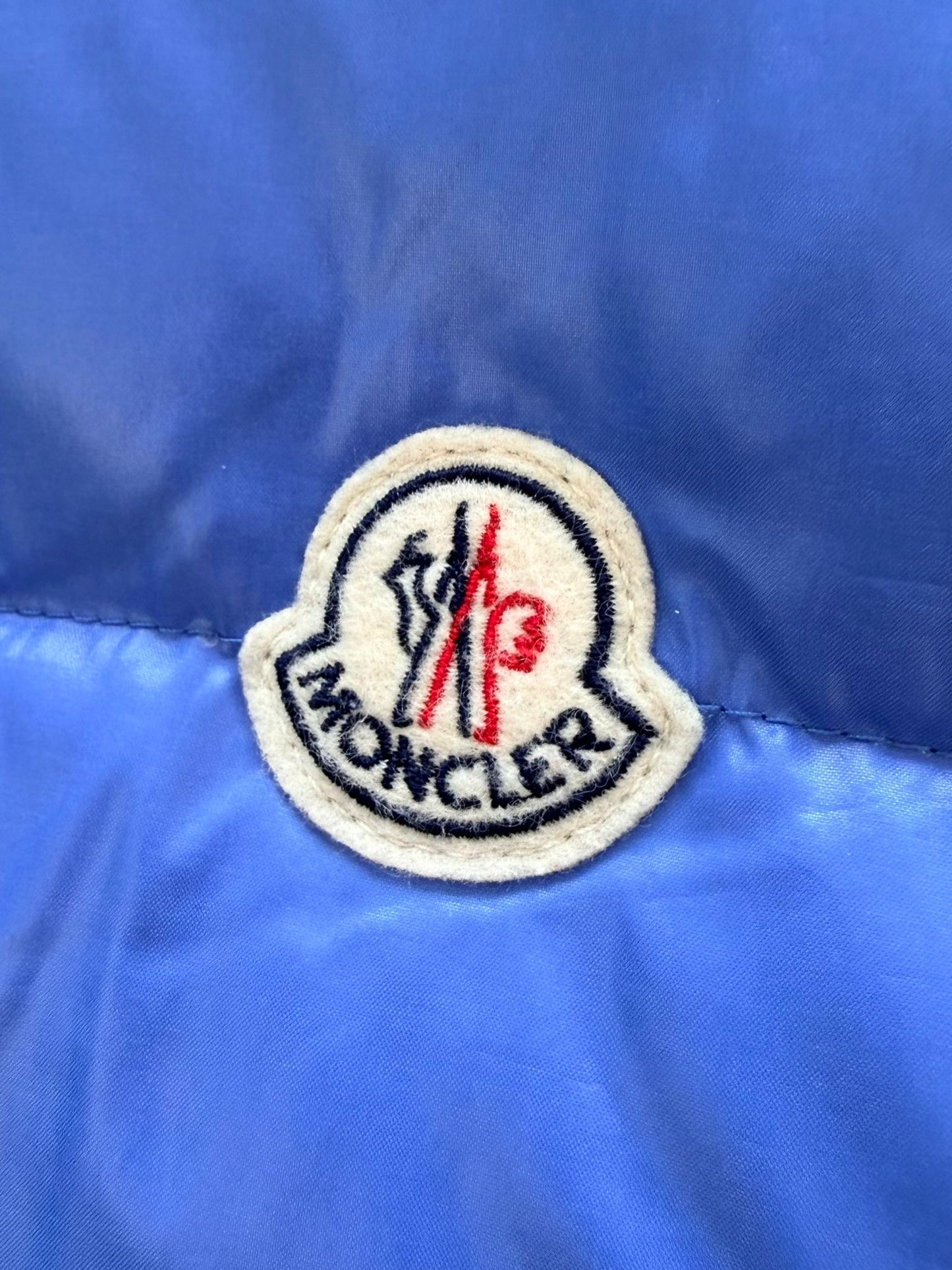 Moncler Lanoux Blue Nylon Hooded Gilet - Size: 6 (25''ptp)