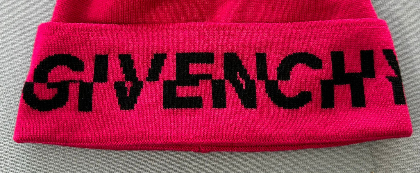 Givenchy Pink Wool Beanie