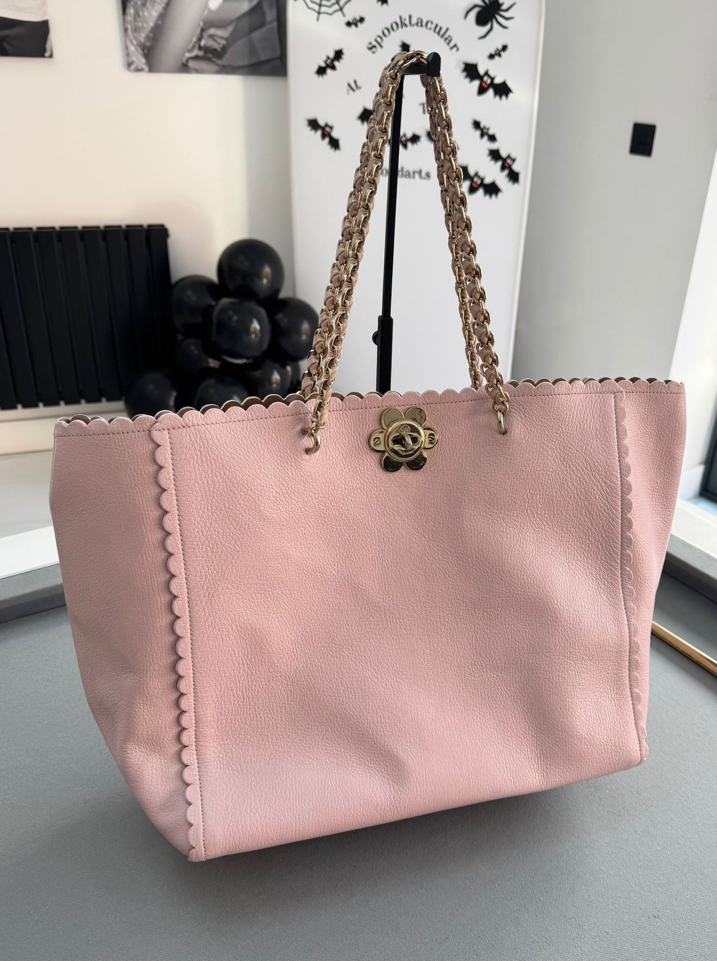 Mulberry Cecily Flower Baby Pink Tote