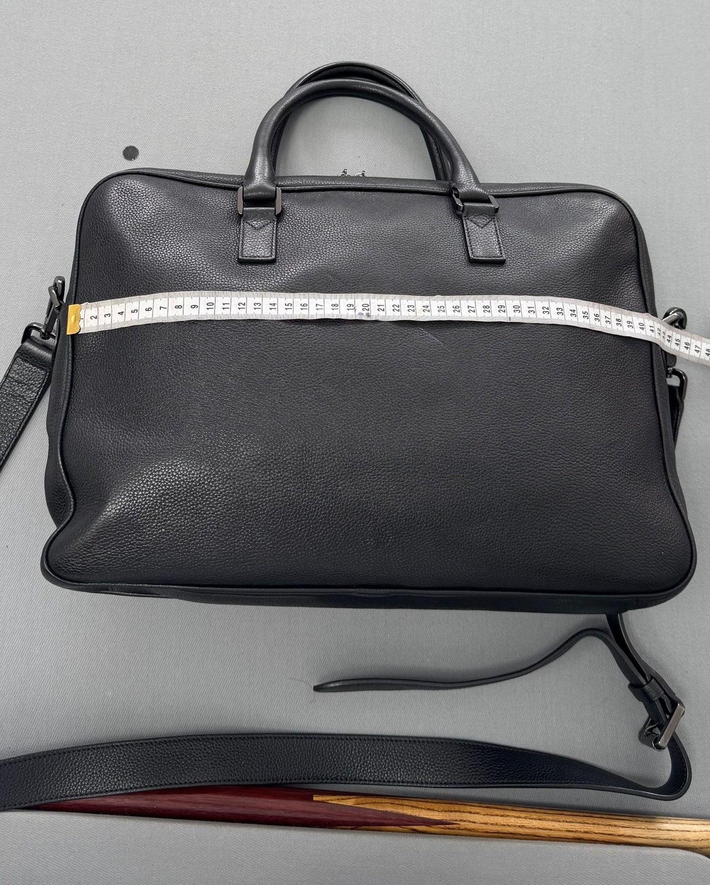 Mulberry Theo Dark Grey Laptop Bag Document Briefcase