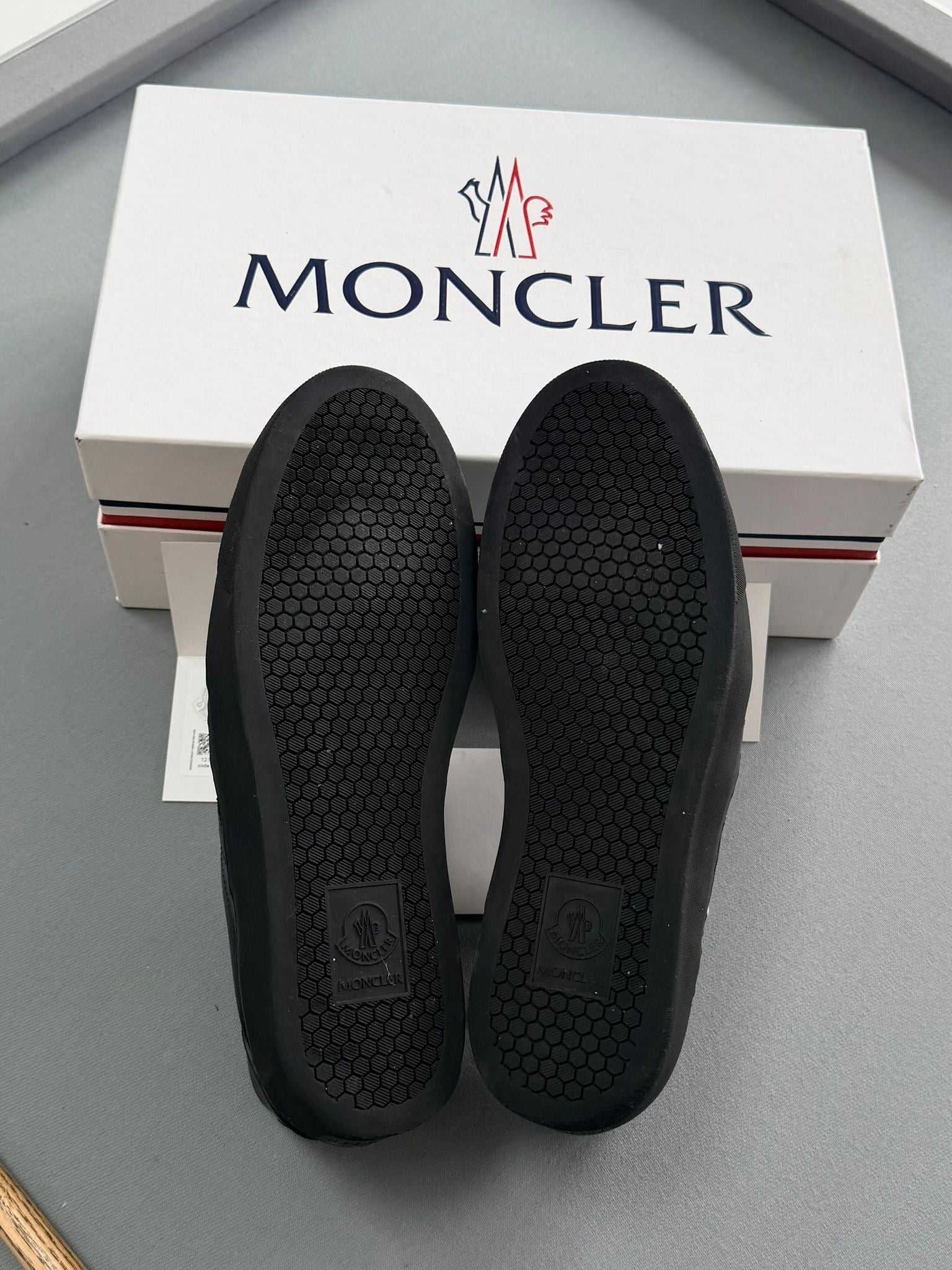Authentic Pre-Loved Moncler Black Monaco Trainers UK