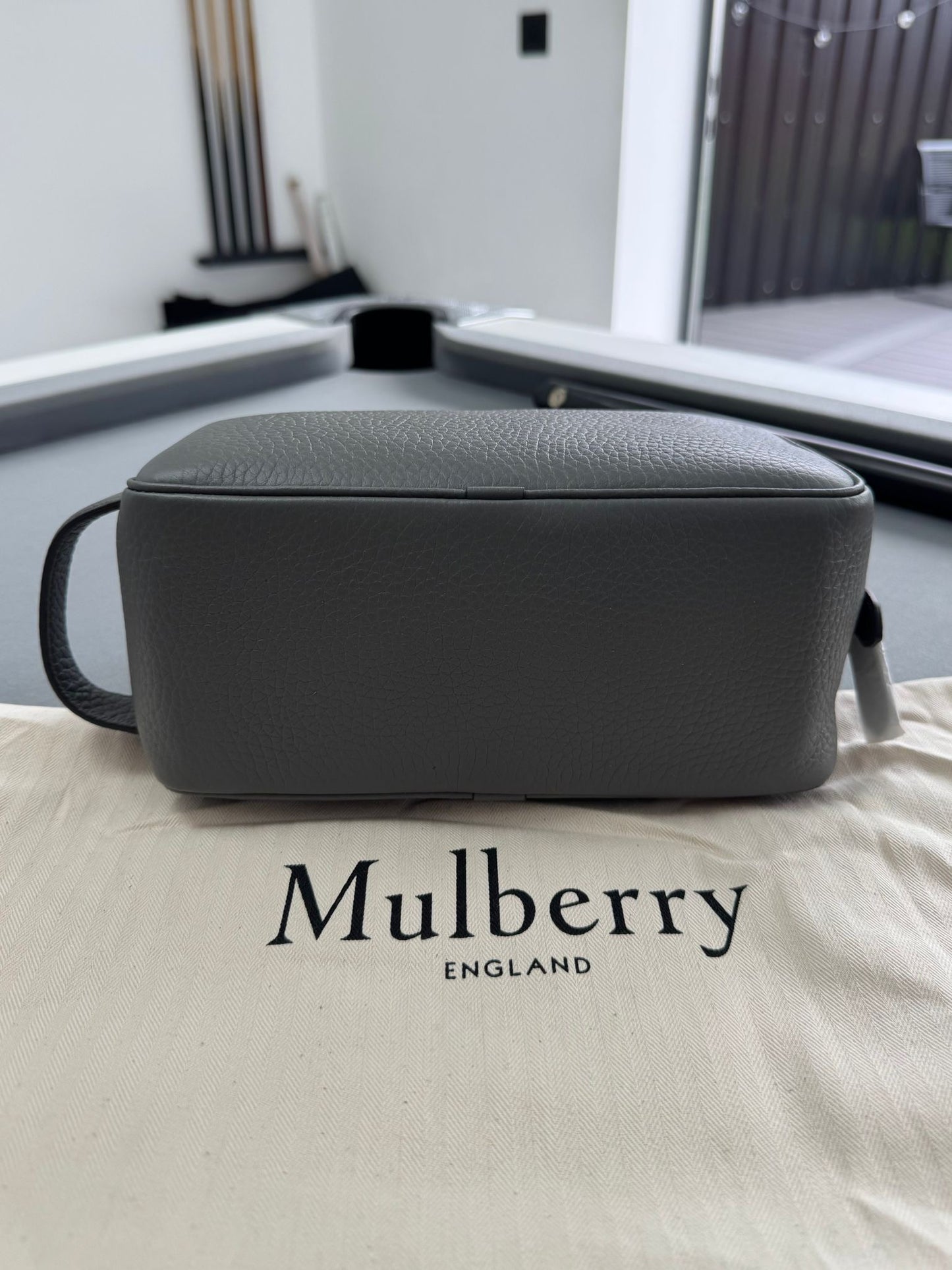 Mulberry Grey Heritage Wash Bag / Toiletry Bag