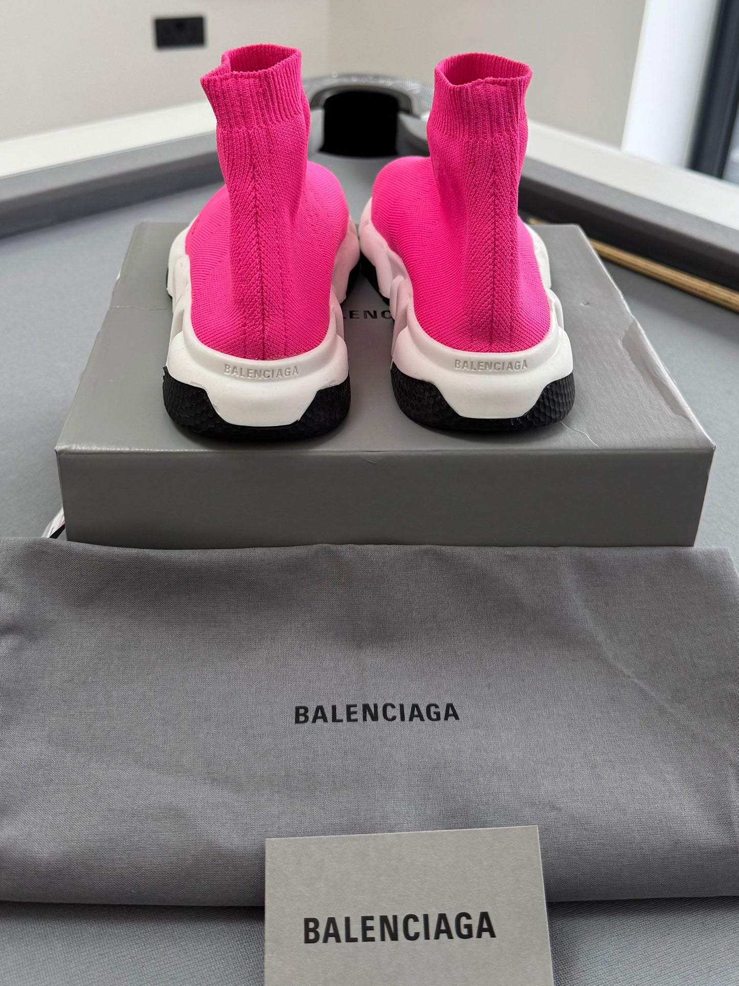 Balenciaga Speed Sock Trainers Pink Size EU 31-32  / UK 12-13